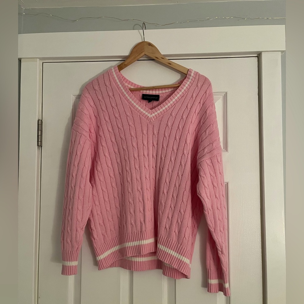 Pink oversized sweater